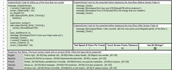 Location of the Aura Reading Panel.