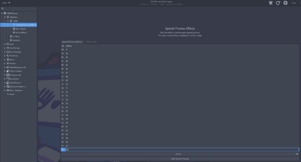 Simply clicking on the effect cell will allow it to be edited.